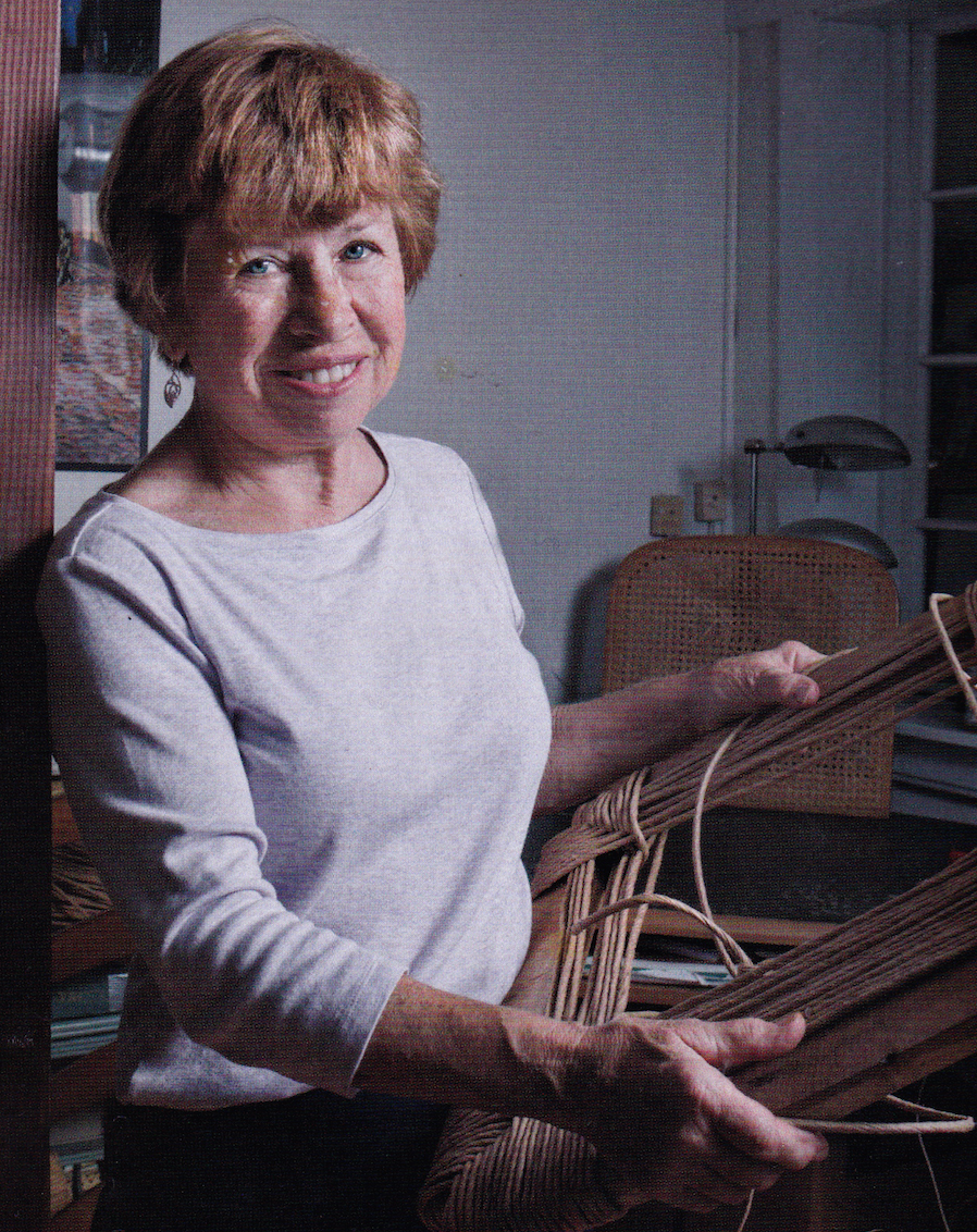 Cindy Olotka in her home workshop 