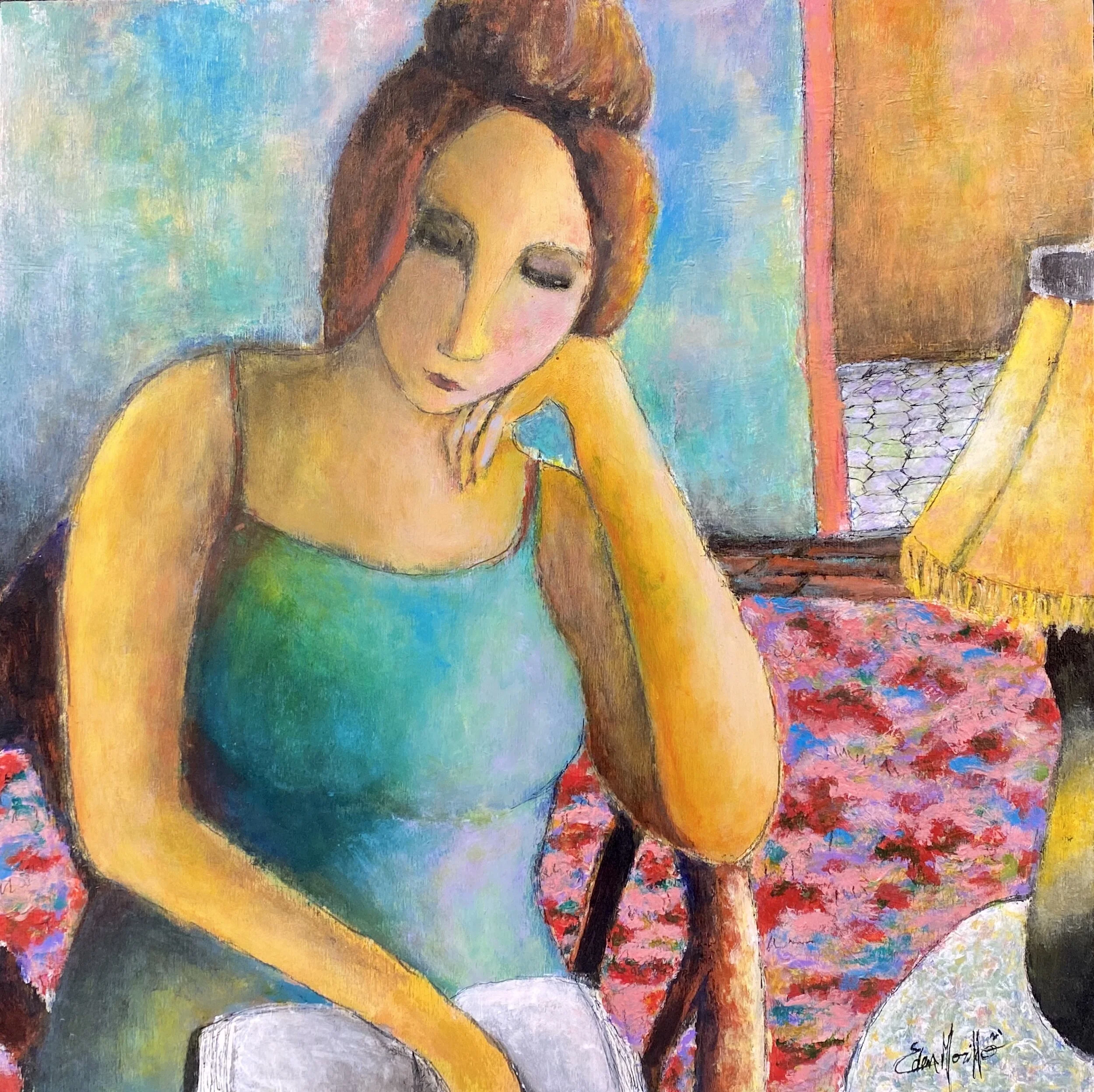 Lost in Thought, acrylic