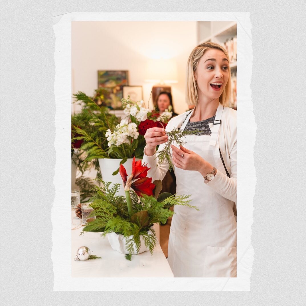 Holiday versions of The Bloom School are available this season, but we are down to just a few dates! 🌹🎄🌹
Such a FUN event for your friend group, neighborhood, clients, and more&hellip; check out stories for options and DM us for more info 🍾

🔗 i