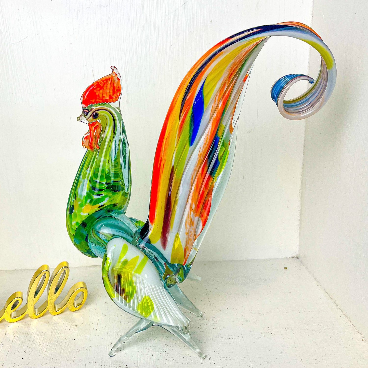 Mid Century Large Murano Art Glass Rooster, Murano Art Glass Cock, Murano  Art Glass Bird, Murano Hand Blown Glass Rooster, Murano Art — Welcome House