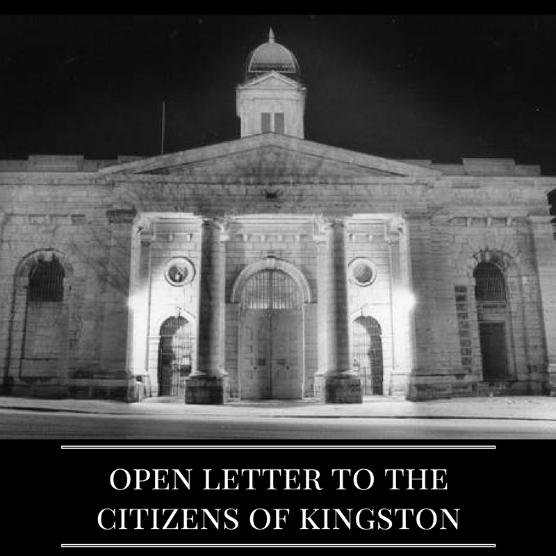 Open Letter to the Citizens of Kingston