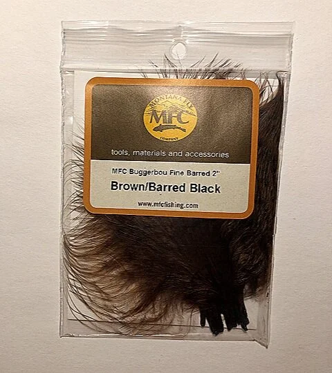 Montana Fly Company Buggerbou - Fine Brown Barred Black - Spring Creek Fly Fishing