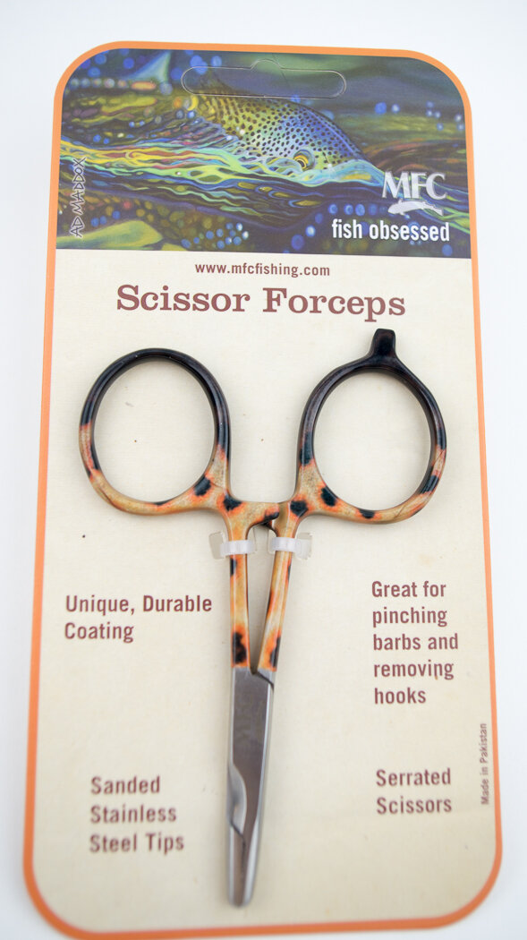 MFC Scissor Forceps - River Camo | Spring Creek Fly Fishing