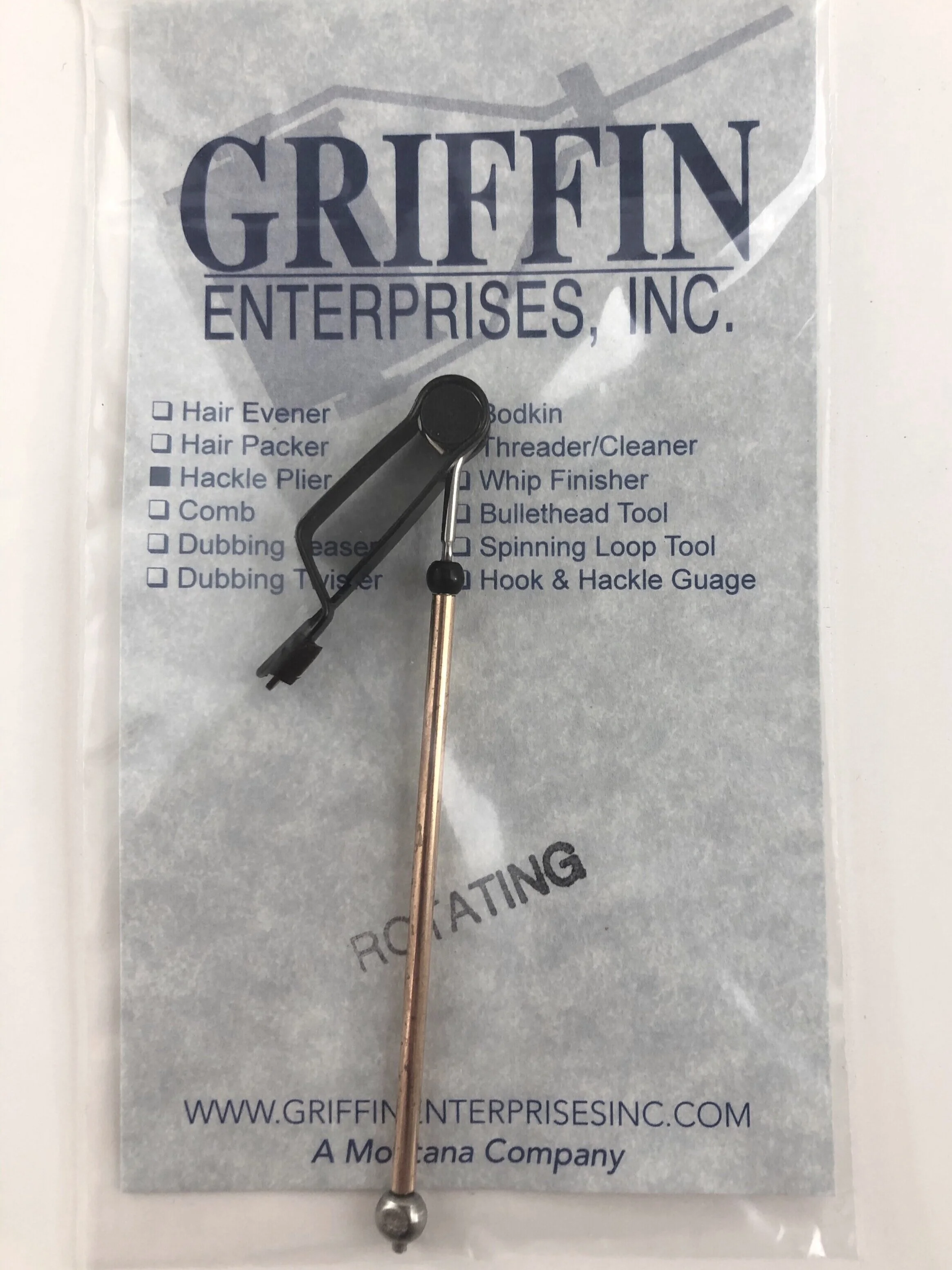 Griffin Enterprises - Rotating Hackle Pliers - Spring Creek Fly Fishing