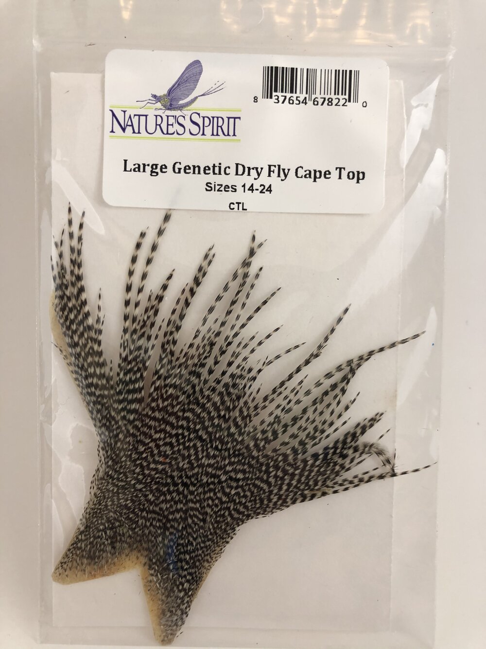 Nature's Spirit Large Genetic Dry Fly Cape Top