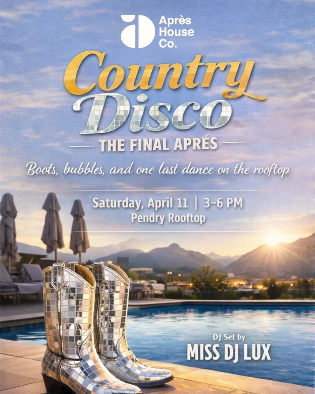 FINAL SATURDAY: Country Disco at Pendry Pool House