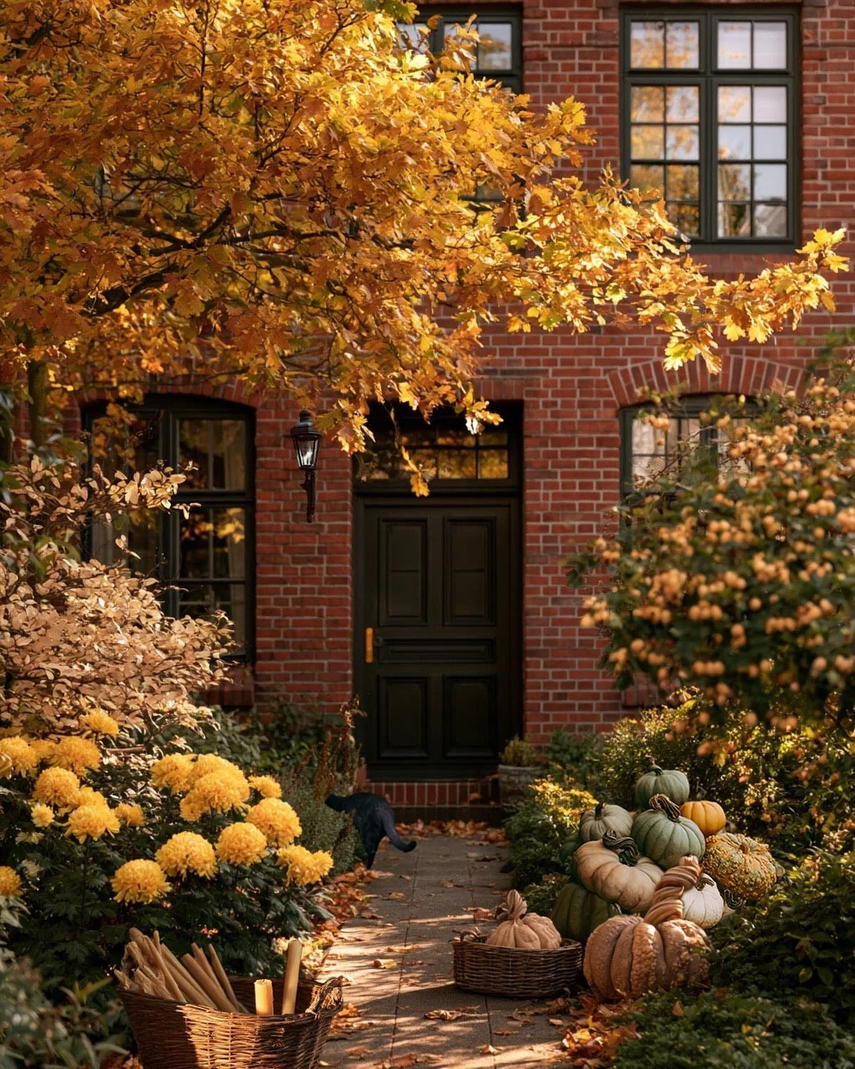Halloween preparations don&rsquo;t always need over-the-top decorations.

Sometimes, it&rsquo;s the quieter details that set the scene: autumn leaves in ochre, sculptural pumpkins, chrysanthemums and a basket of candles waiting to be placed for All H
