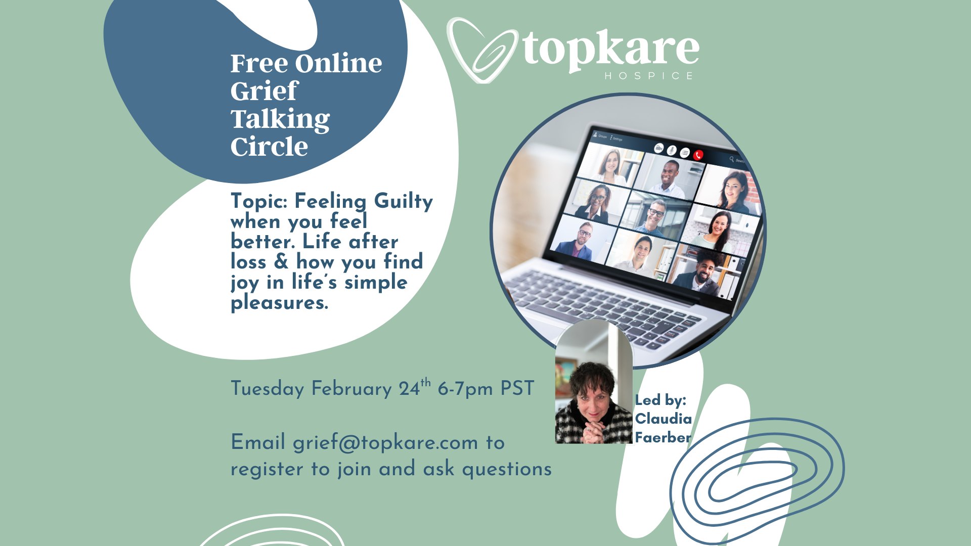 FREE Monthly Community Online Grief Talking Circle via Zoom 
