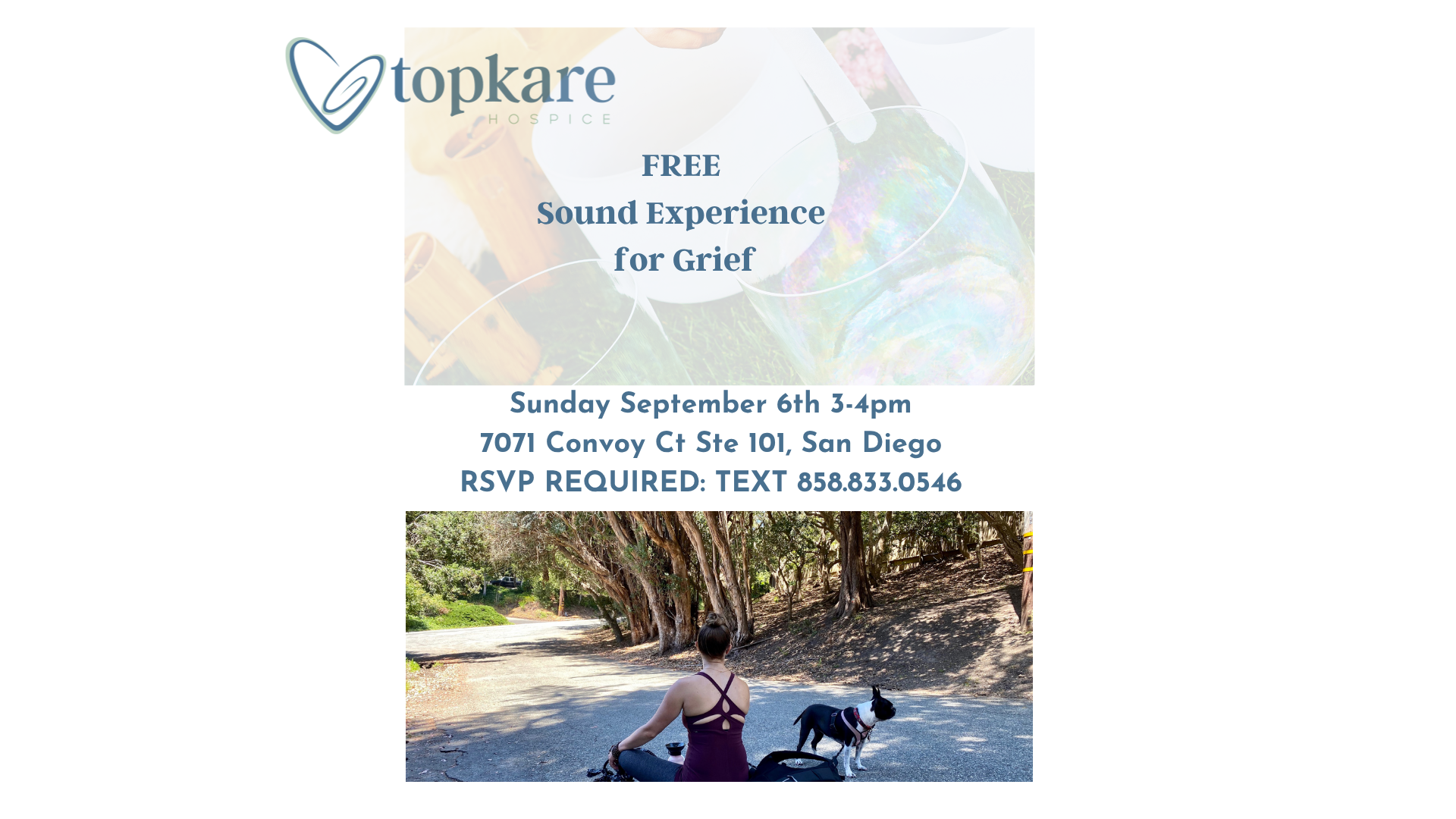 FREE MONTHLY COMMUNITY SOUND EXPERIENCE FOR GRIEF 