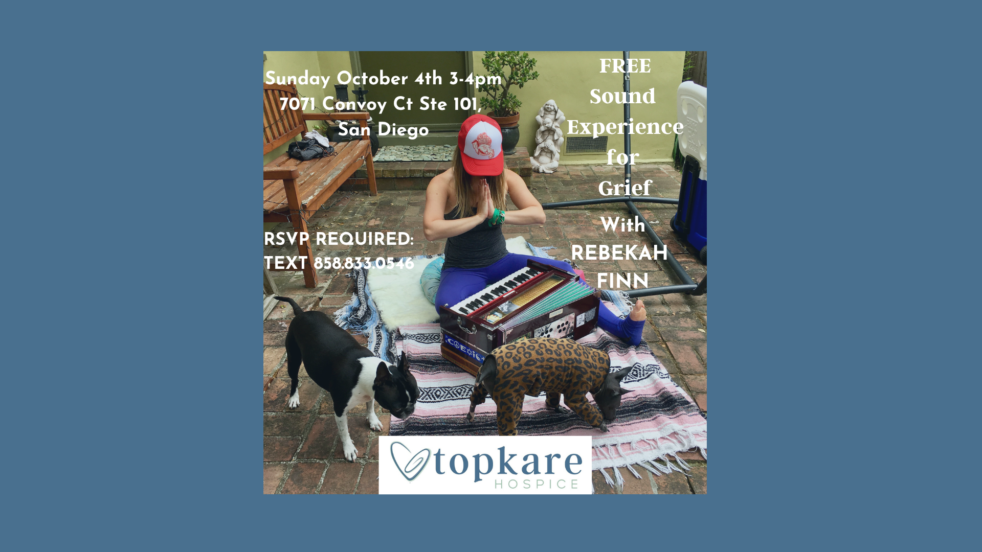 FREE MONTHLY COMMUNITY SOUND EXPERIENCE FOR GRIEF