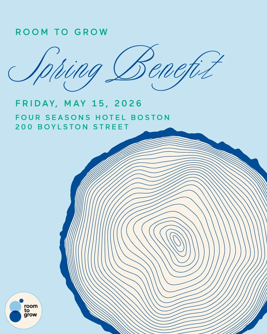 Join us at Room to Grow&rsquo;s Spring Benefit in Boston on Friday, May 15 🌱

This spring, Room to Grow will gather our Boston community for an evening rooted in connection and a shared commitment to giving children strong starts. This year&rsquo;s 