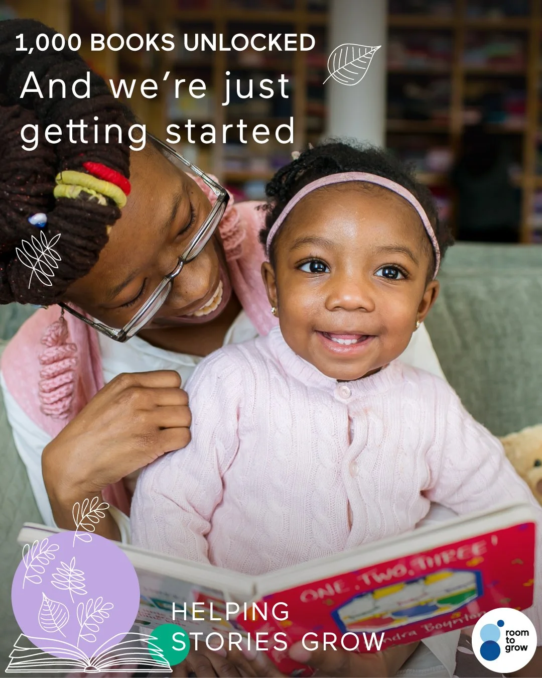 Because of this community, we unlocked 1,000 new books for families and reached the full match from our partners at Scholastic!!

That means 1,000 moments of bedtime stories.�1,000 opportunities for a child to see themselves in a book.�1,000 small be