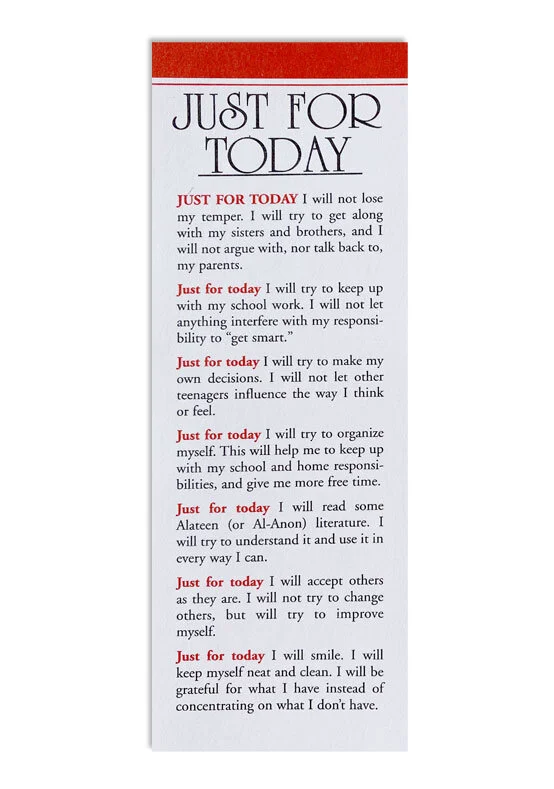 Just for Today—Alateen Bookmark (M-13)