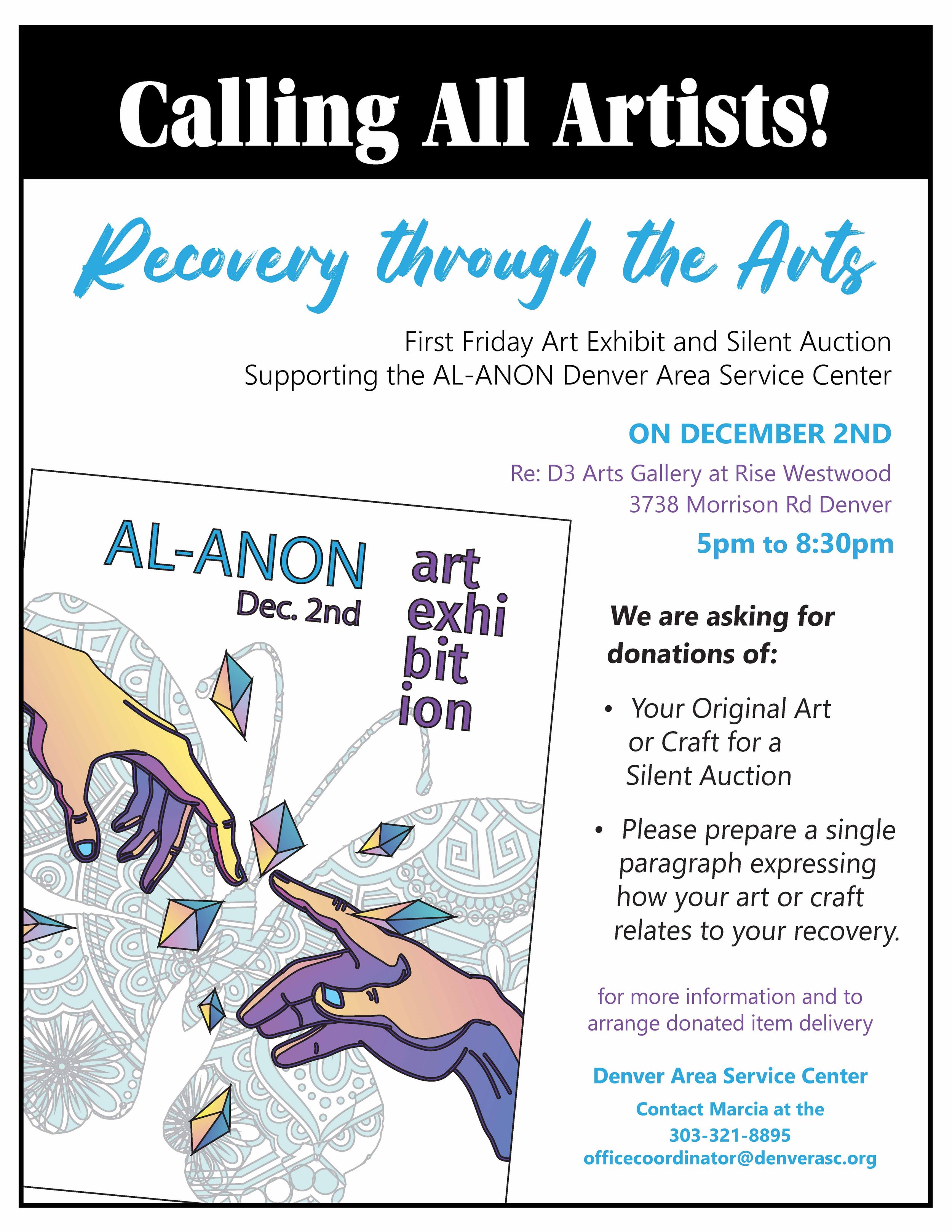 Recovery through the Arts fundraiser