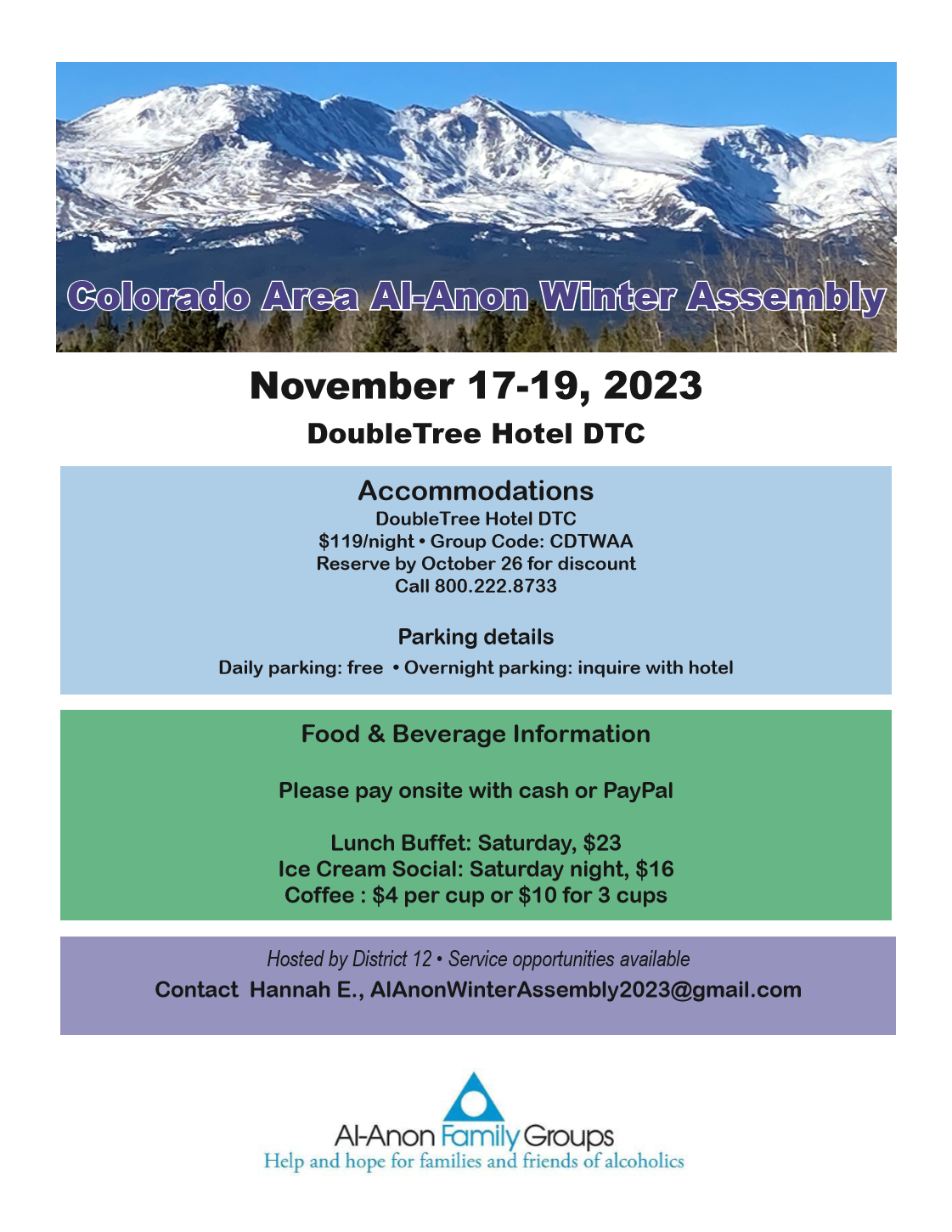 Colorado Area Al-Anon Winter Assembly