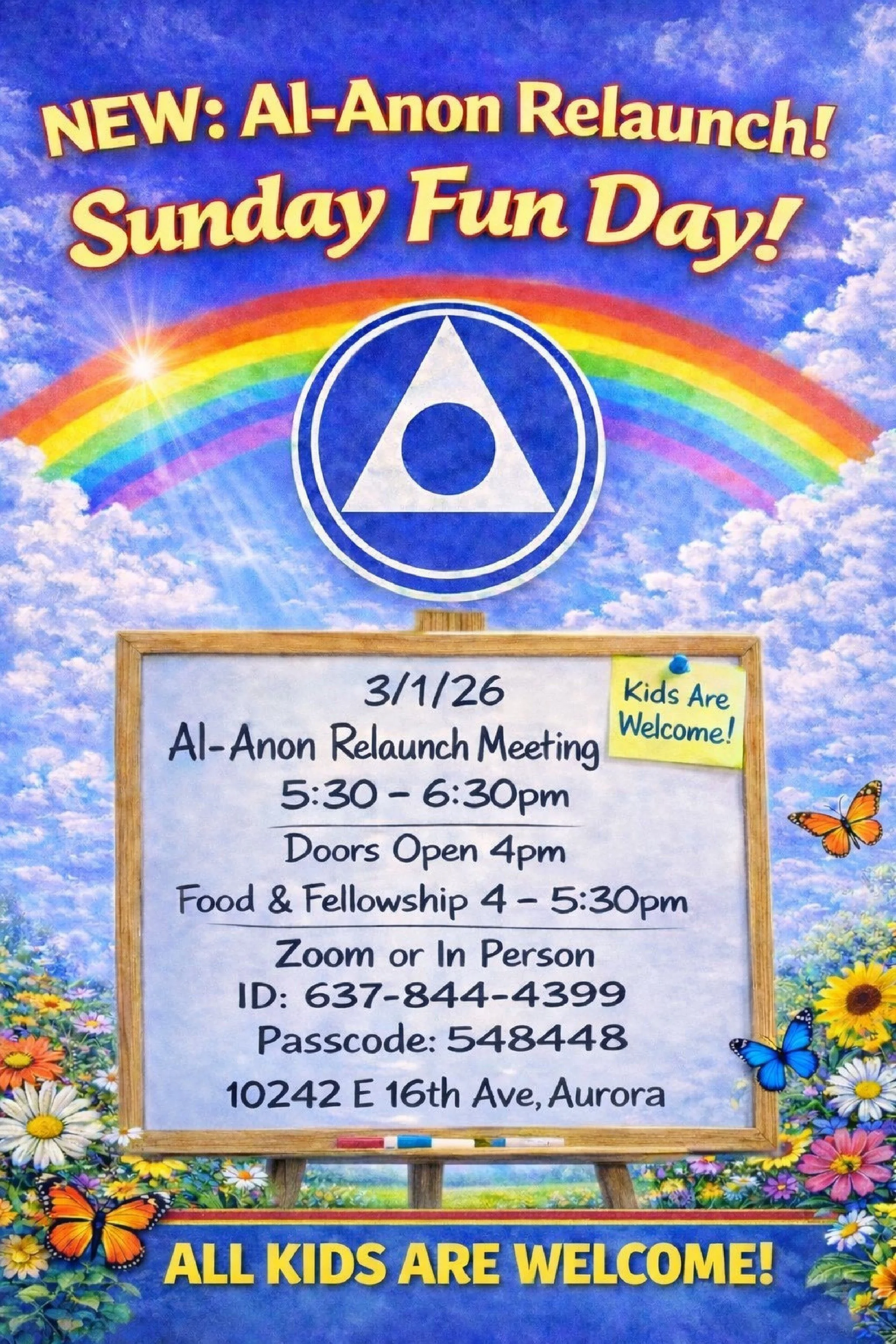 Sunday Fun Day! Fellowship Club Meeting Relaunch Event