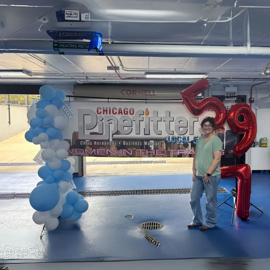 Congratulations to our Pipefitter Apprentice, Annelis Presely, who represented Chicago Pipefitters Local 597 at the 2025 Tradeswomen Build Nations Conference in Chicago!
TWBN is the largest gathering of women in the building trades, uniting members