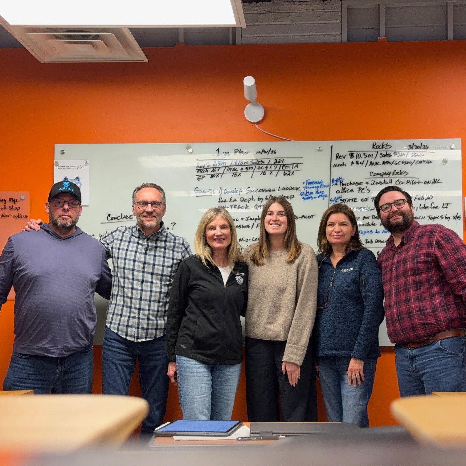 Big-picture thinking and focused execution. Our leadership team came together for our Q1 offsite to set annual goals, quarterly Rocks, and the measurables that keep us aligned and on track. As always, we appreciate the input of our legacy @entreprene