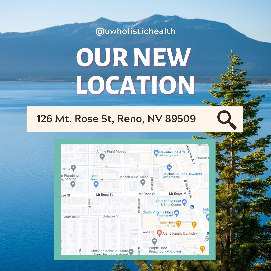 We are so excited to announce that we moved! Our new location is: 126 Mt. Rose Street, Reno, NV 89509. We&rsquo;ll announce more information in the coming days about the space itself and our specific office. We look forward to inviting you all to vie
