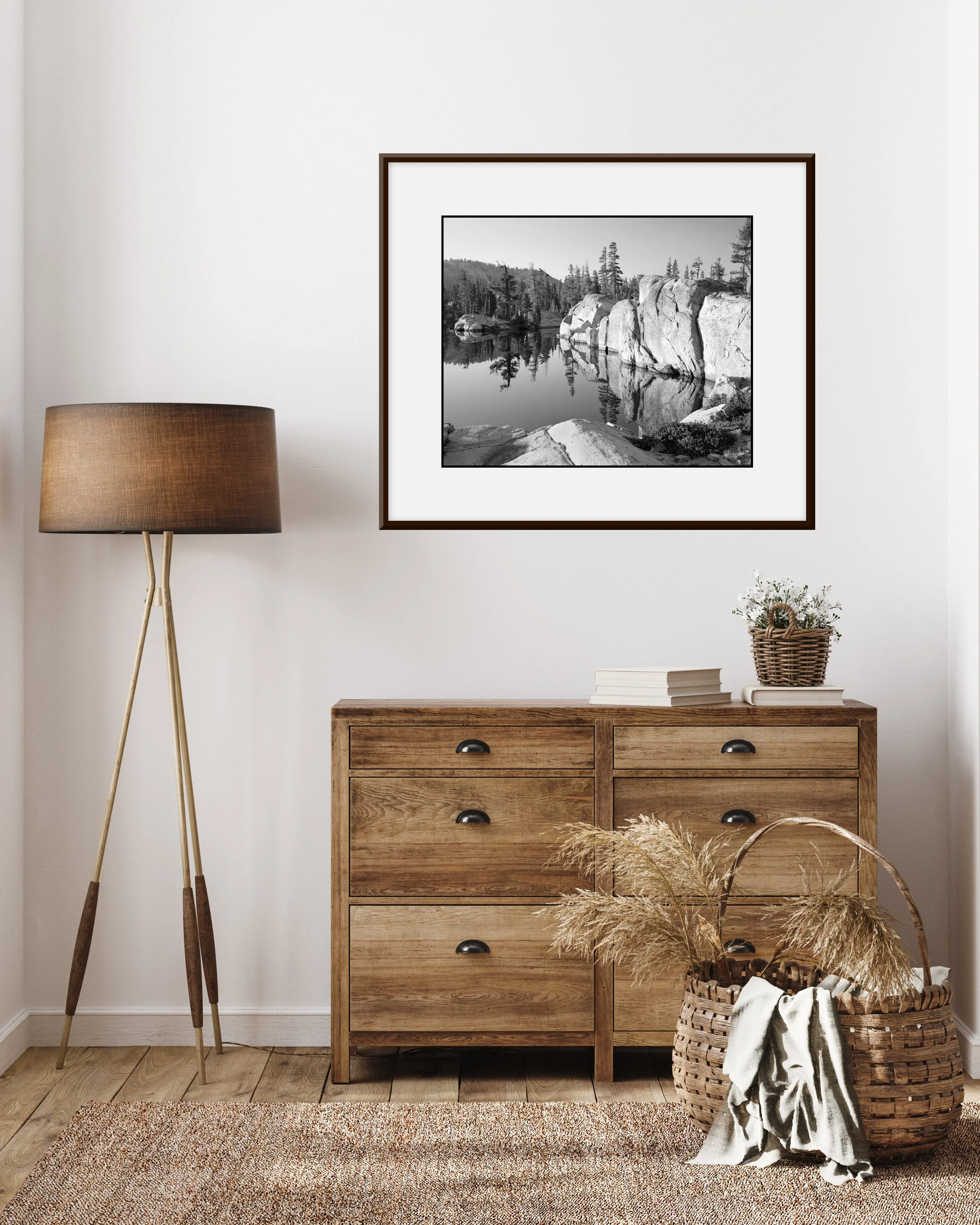 2024-09-07 - Desolation Wilderness, Lake of the Woods, Boulder Friends, Morning Reflection, Landscape - 4 Web Final (Canvas).jpg