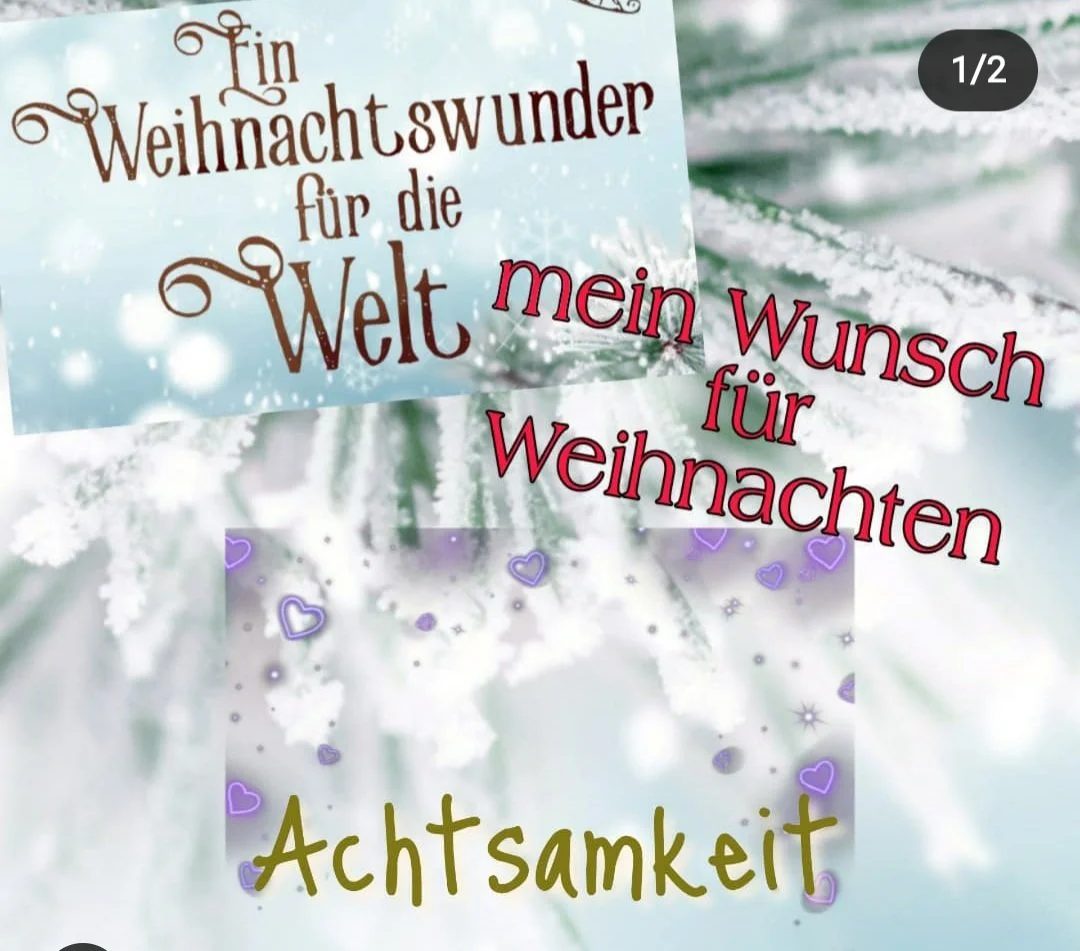 Achtsamkeit - mein Weihnachtswunsch