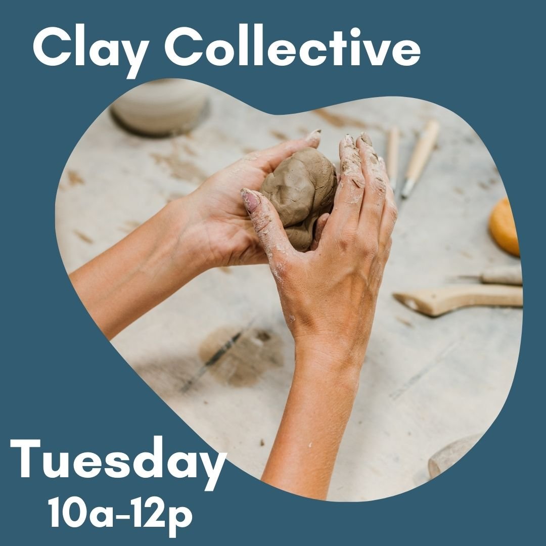 Get your hands dirty and unleash your creativity with Clay Collective! 

Join our group of clay enthusiasts as we mold, sculpt, and create wonders from clay. All levels are welcome! 
Let's shape something extraordinary together! 🏺✨ 

Every Tuesday a