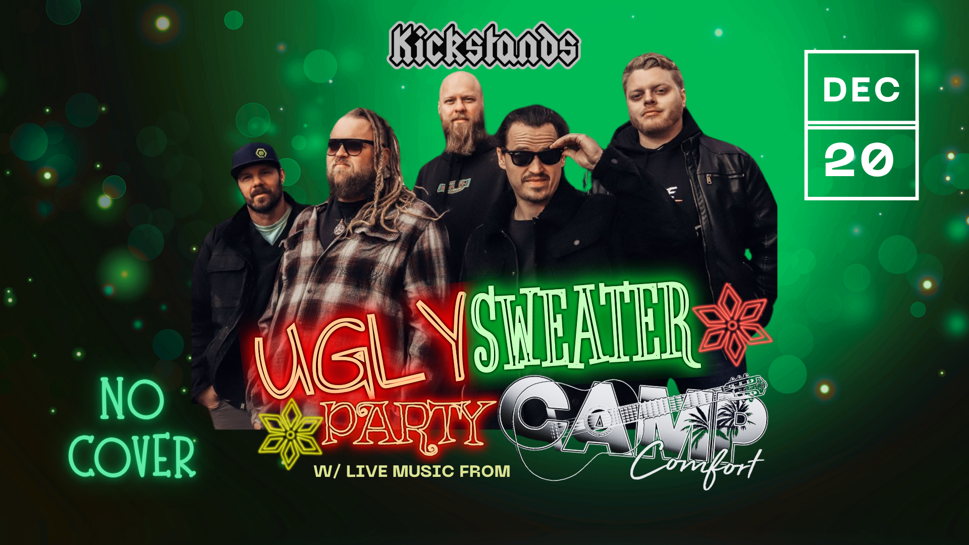 Ugly Sweater Party w/Live Music from Camp Comfort