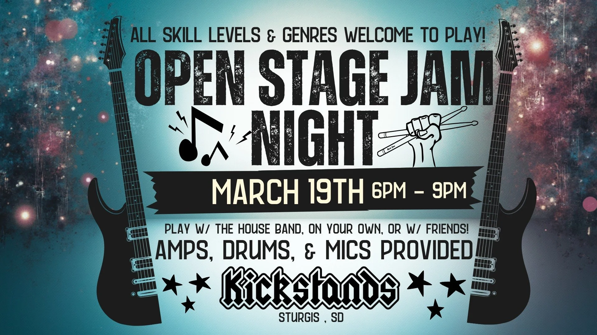 Open Stage Jam Night at Kickstands 