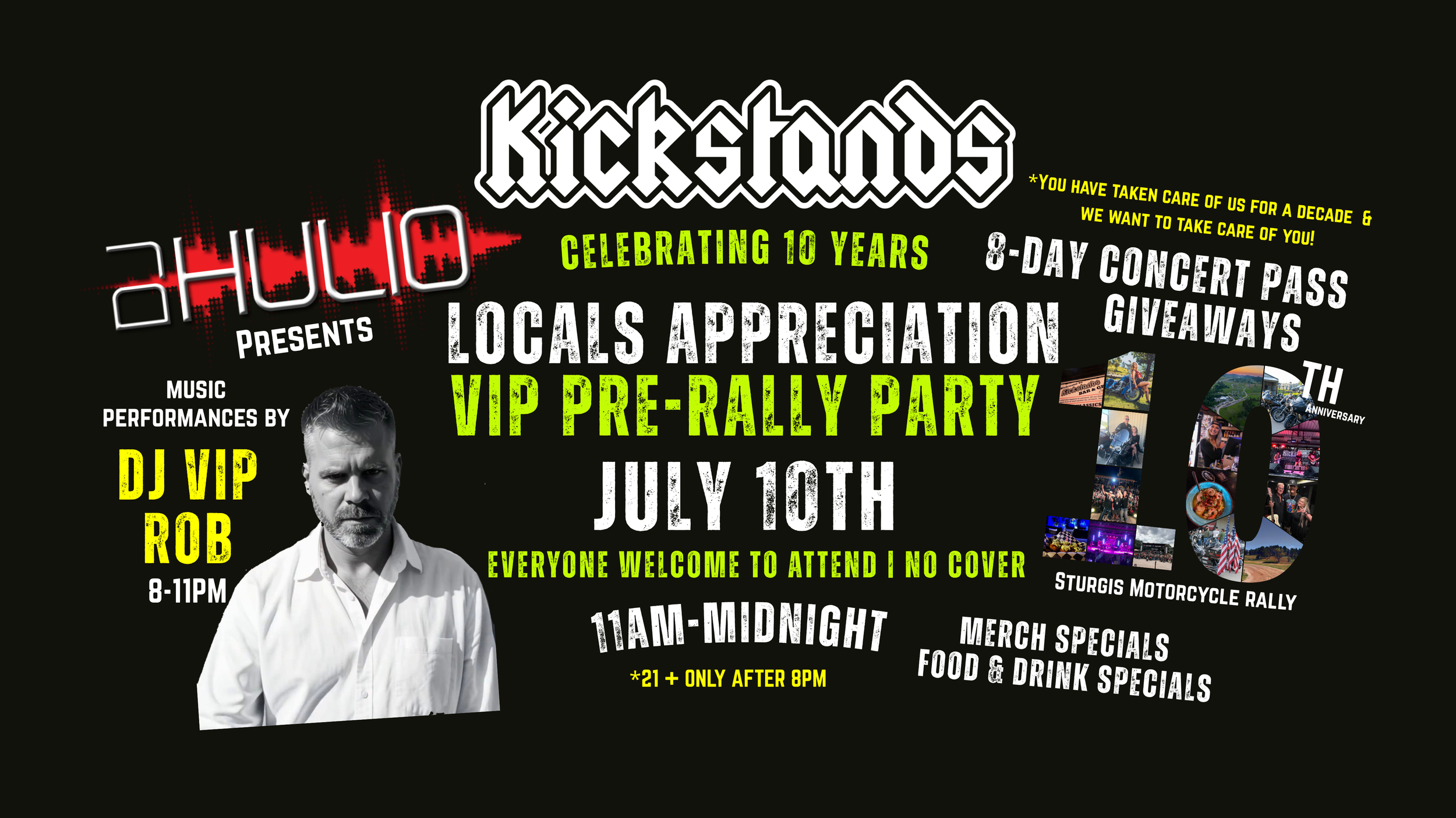 Locals Appreciation VIP Pre-Rally Party 