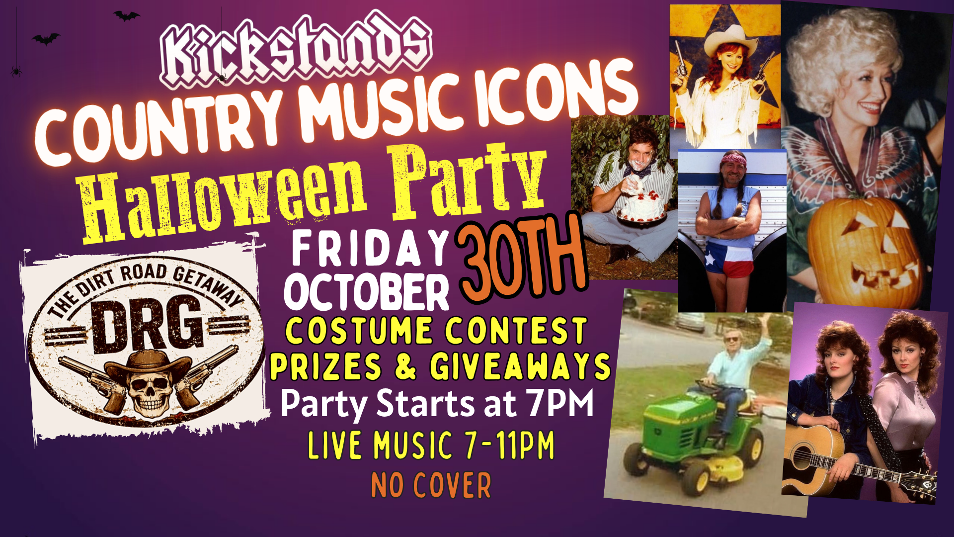 Country Music Icons Halloween Party w/The Dirt Road Getaway