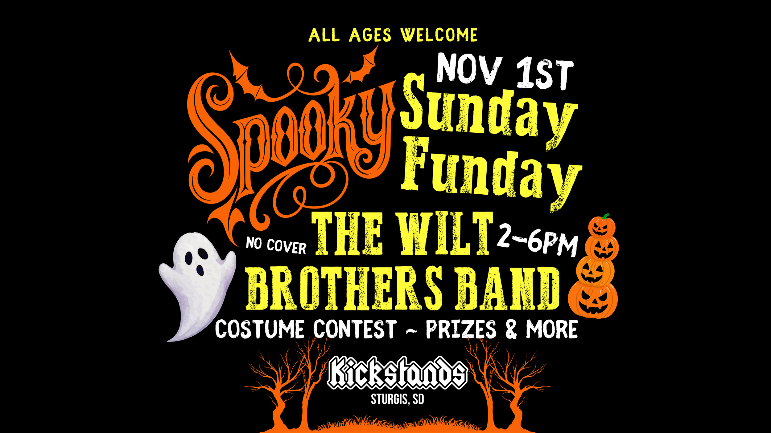 Spooky Sunday Funday w/ The Wilt Brothers Band 