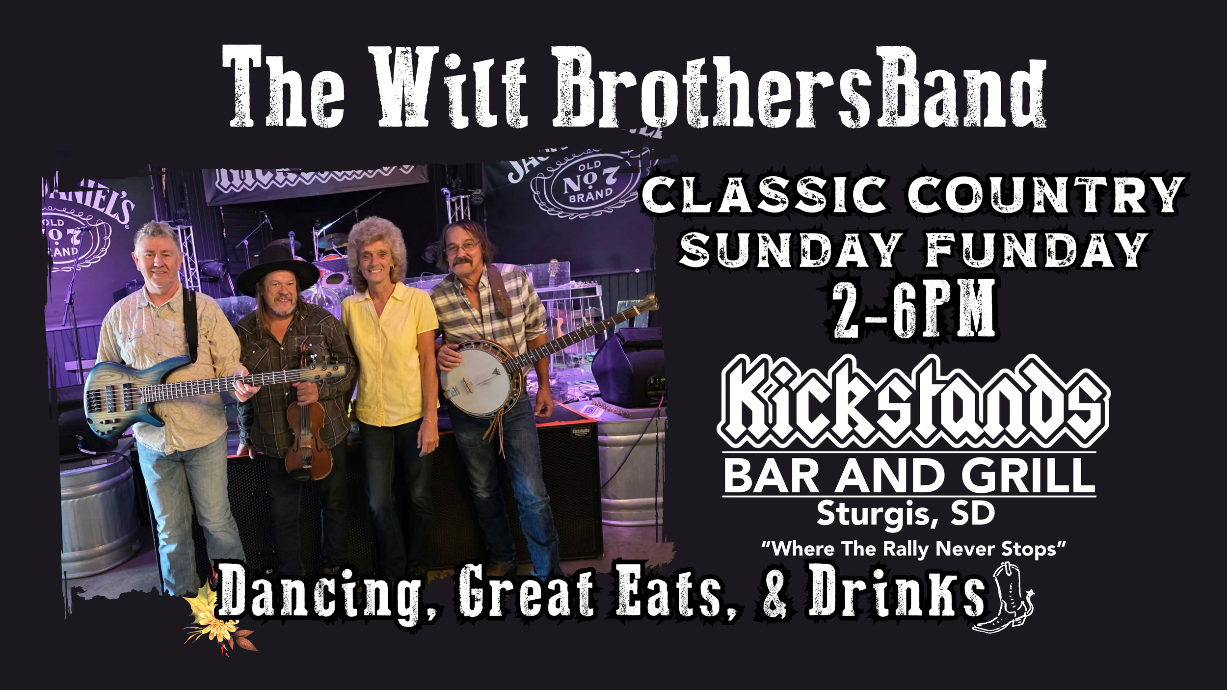 Classic Country Sunday Funday w/ The Wilt Brothers Band 