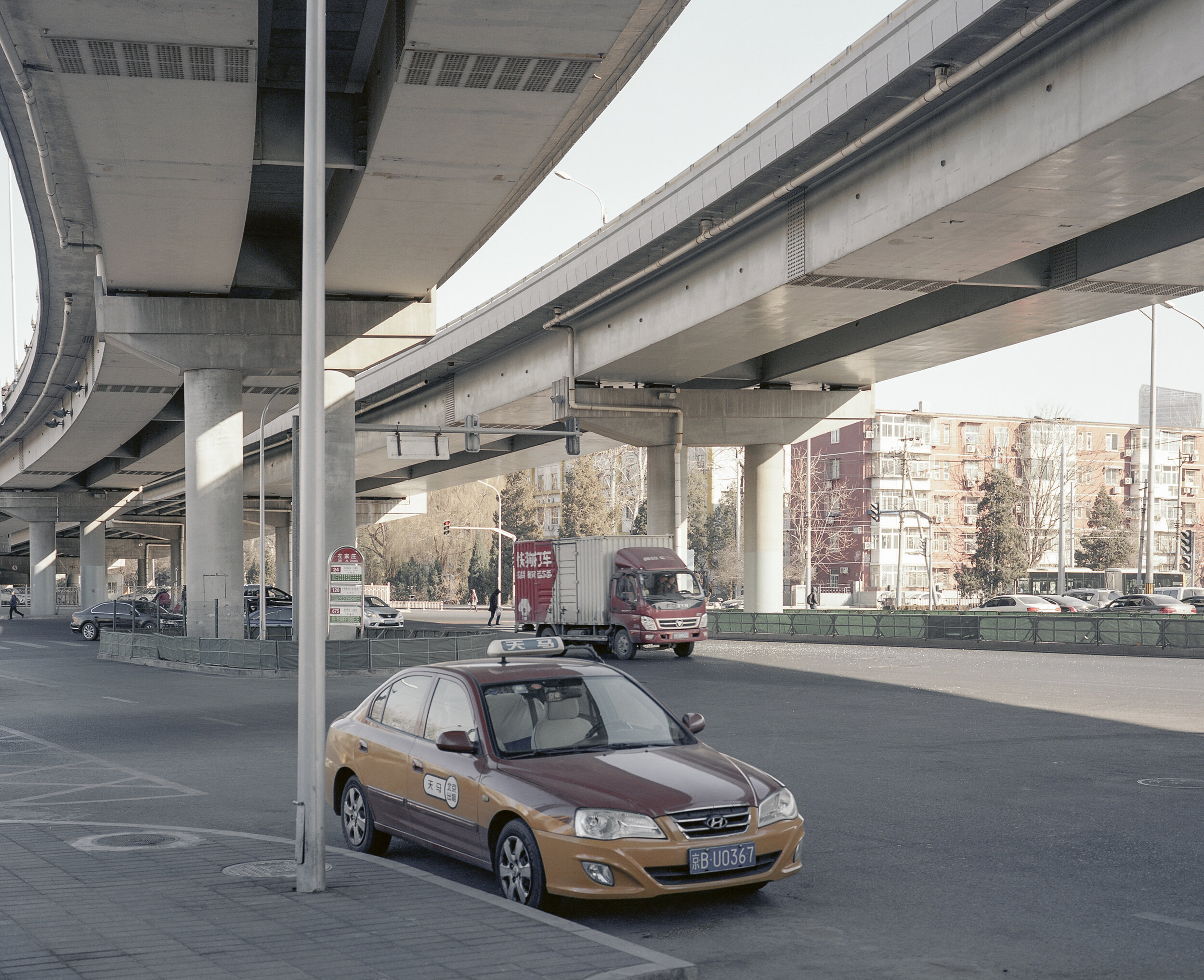  XinDong Road and S21 Airport Highway, Beijing, January 2019 