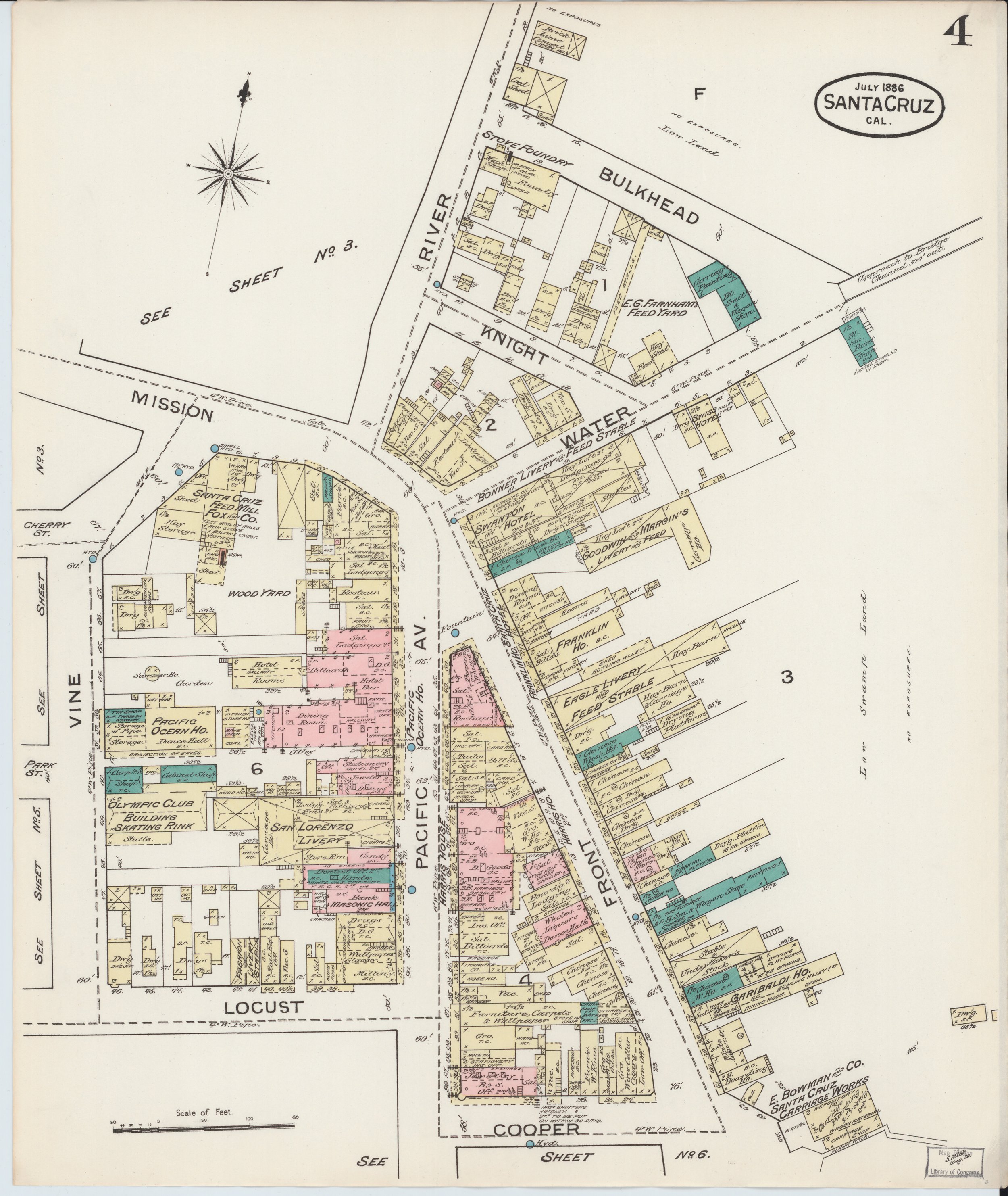  Front Street Chinatown on 1886 Sanborn Fire Insurance Map 