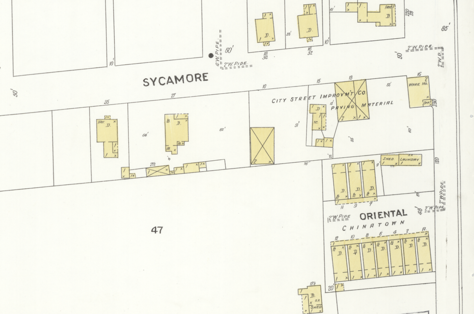  Blackburn Chinatown on 1905 Sanborn Fire Insurance Map 
