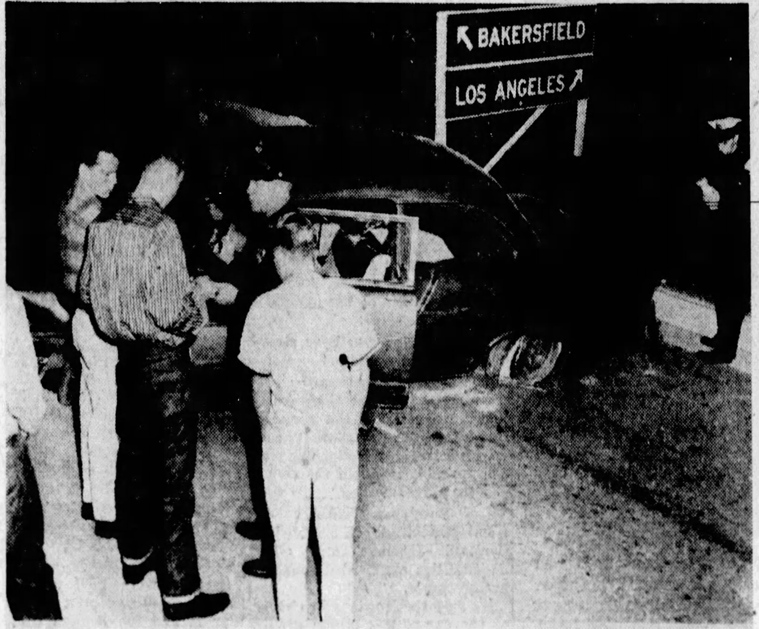  Car Accident  1957 Valley Times Archive 