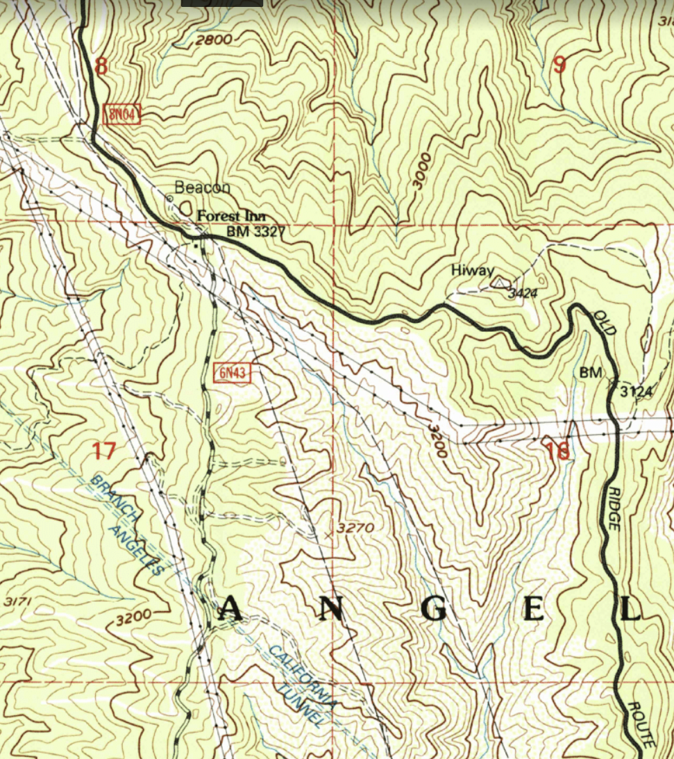  National Forest Inn Site  1980 USGS Map 