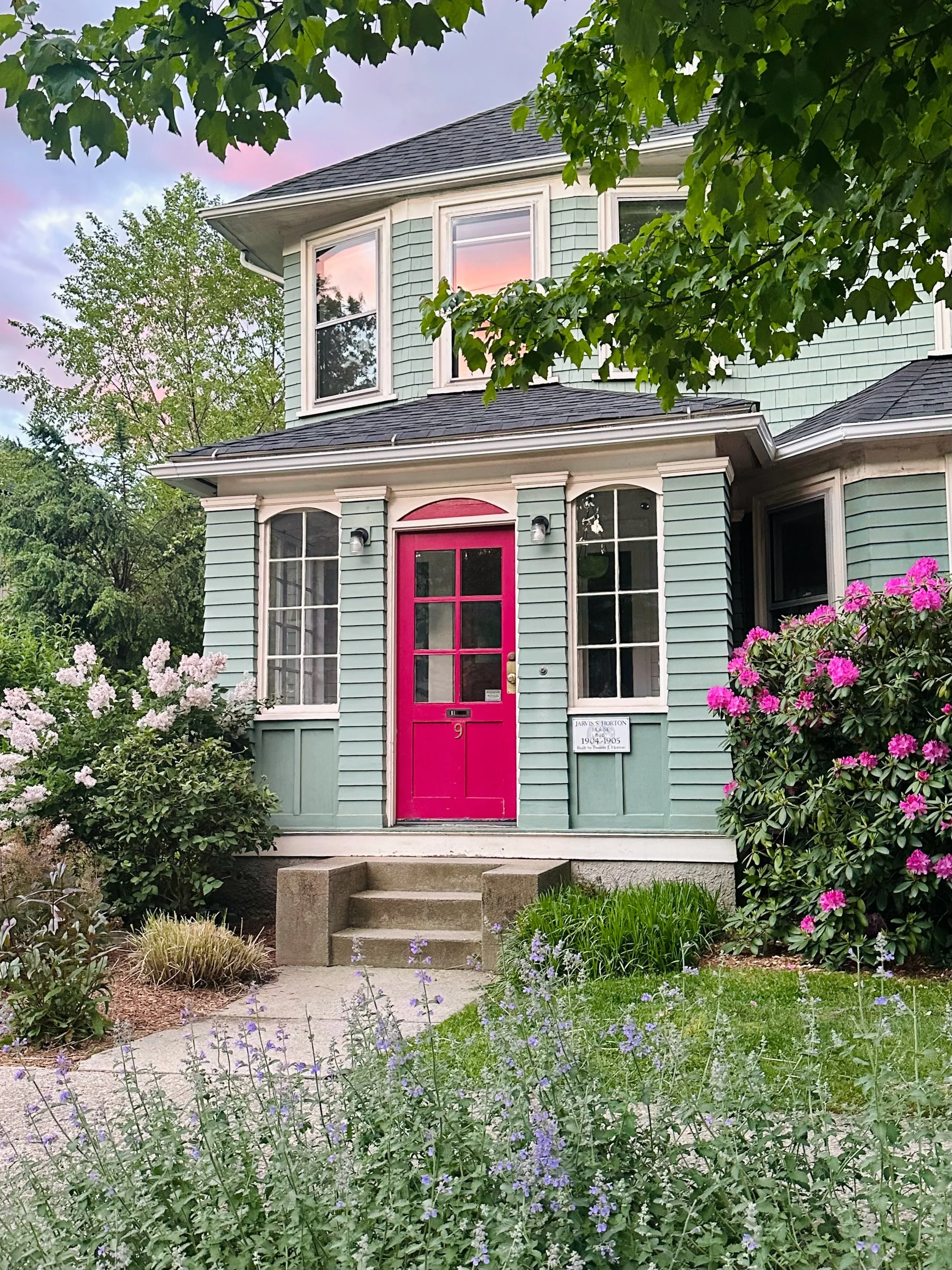 Spring things&hellip;my baby graduated, my three kids are all home and I just love them so much. The sunsets lately have just lit up the sky. My yard is limping along and from the right angle it&rsquo;s really lovely, and BIG NEWS, my single peony pl