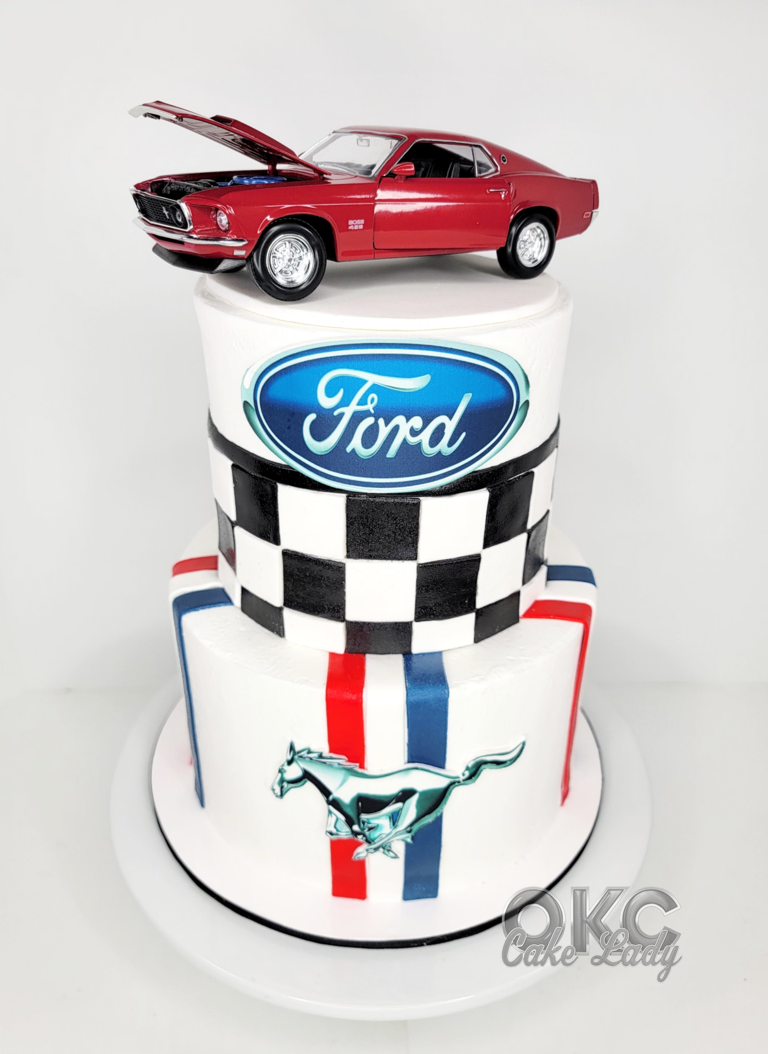 Ford Mustang cake | Cars birthday cake, Car cake, Twin birthday cakes