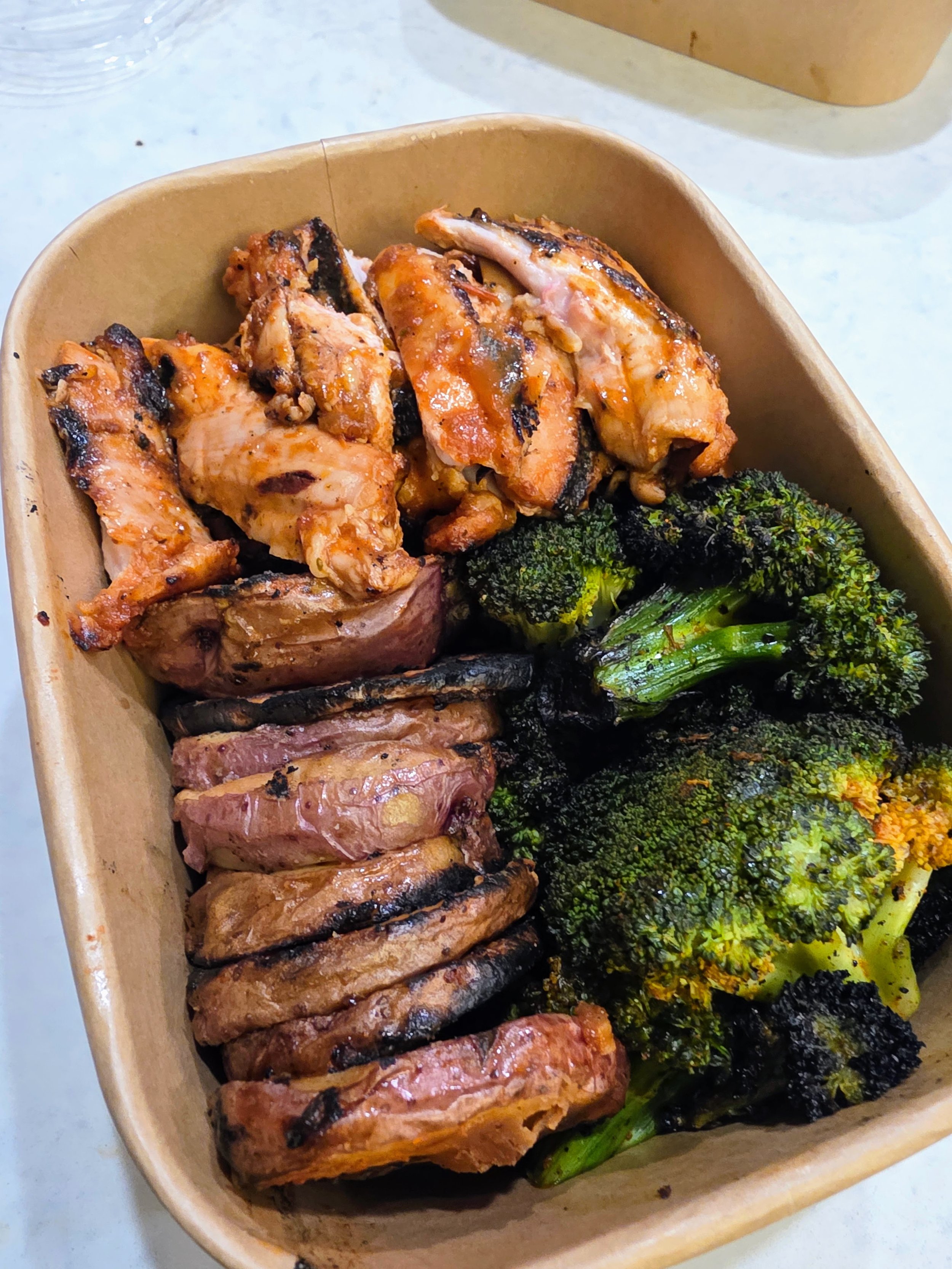 Cajun Chicken w' Grilled Red potatoes and Broccoli