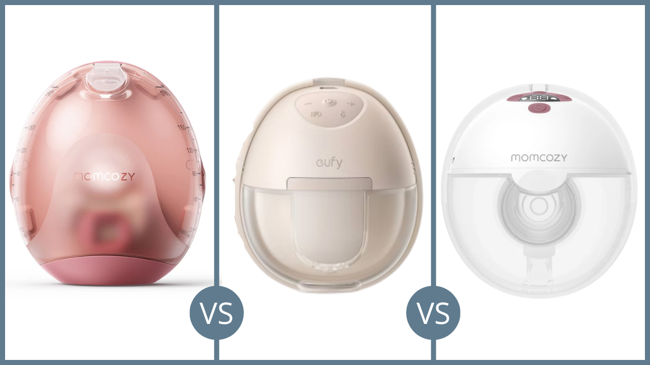 Eufy S1 Pro, MomCozy M5, Momcozy Air 1 Wearable Breast Pumps