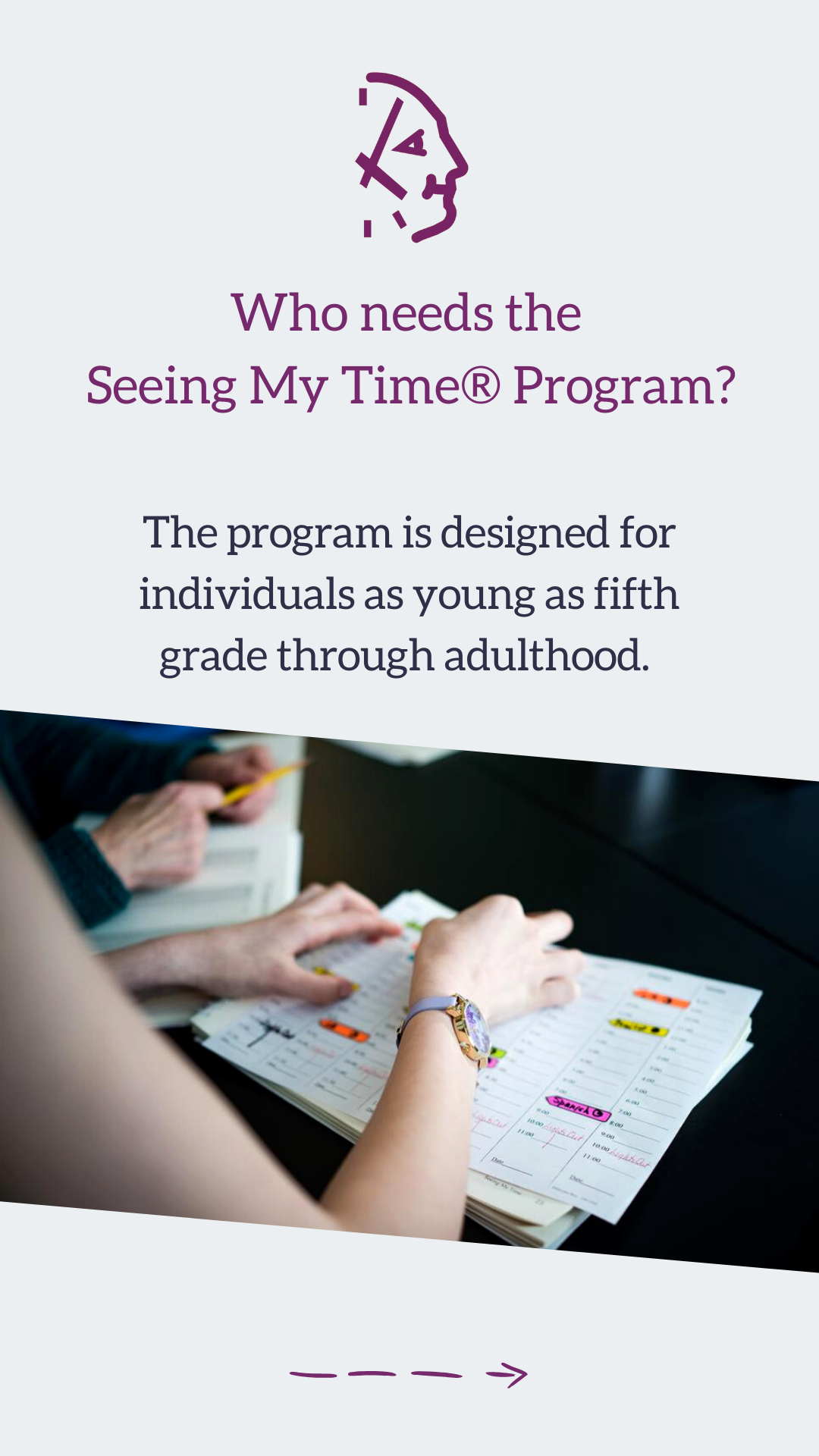 Instagram Story Highlights for marketing professional organizer The Seeing My Time Program by Executive Functioning Success 