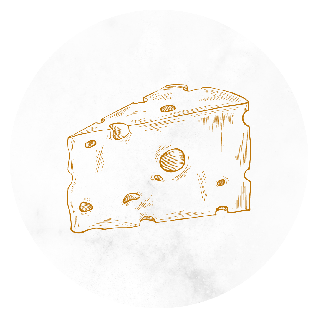graphic of artisan cheese for an instagram story highlight cover designer for service-based business art de cuisine in portland oregon