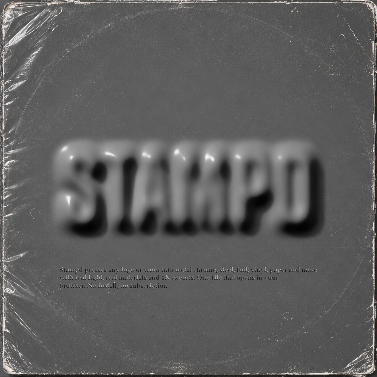 STAMPD – Metal Emboss Photoshop Effect