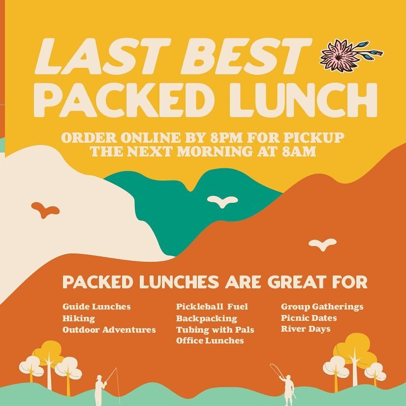 Our Last Best Packed Lunches just launched with a whole new twist! Not only do we have sandwiches and wraps&hellip; we also have a breakfast burrito!!! Order online the night before by 8pm and pick up the following morning at 8am. These lunches are g