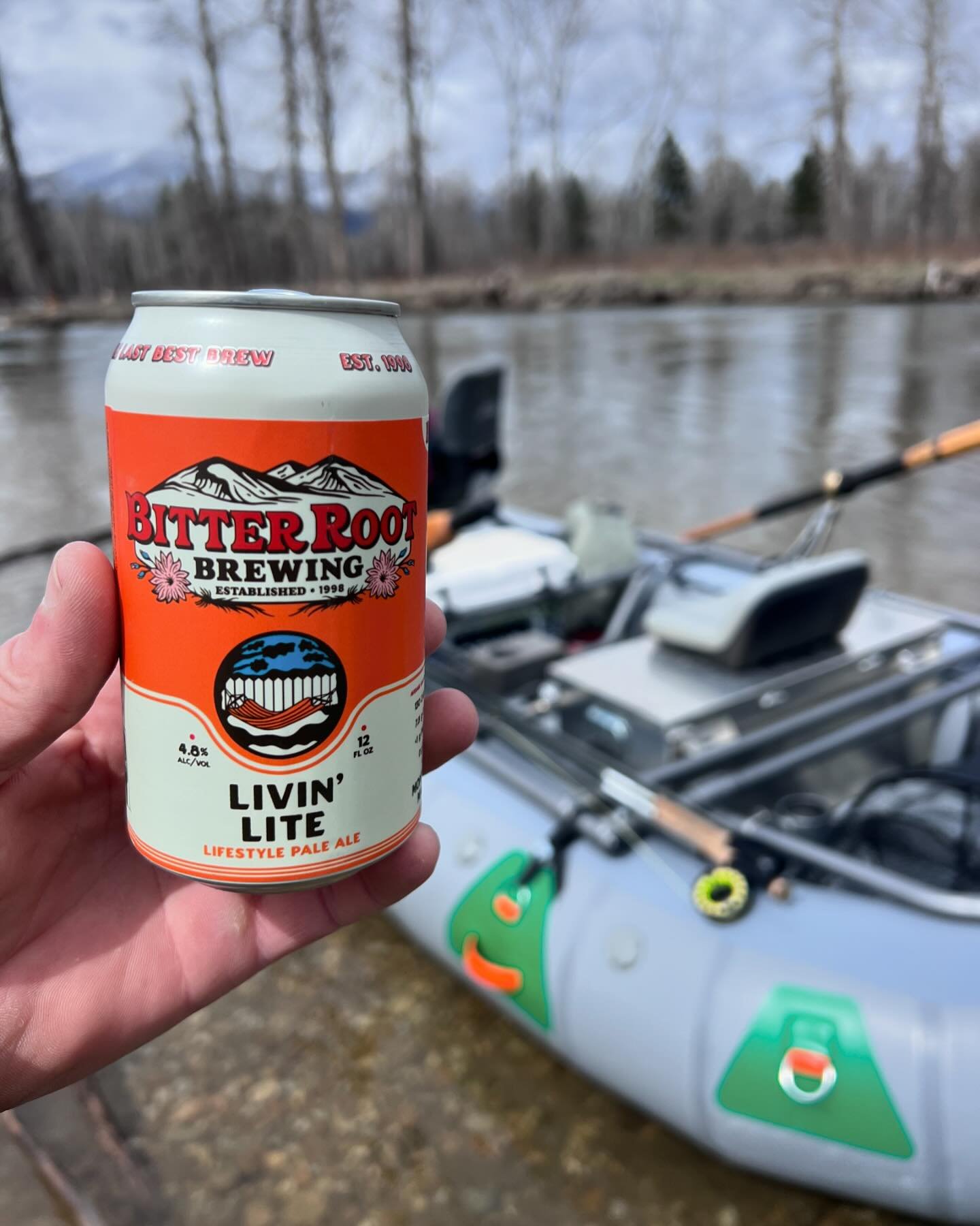 Who&rsquo;s been out on the river already? We know @king_of_nothing has been getting it in! 
.
.
.
#fizzishin #boatbeers #aimingfluid #protectourrivers #getoutside #catchandrelease #montanacraftbeer #drinklocalbeer #hamtownsfinest