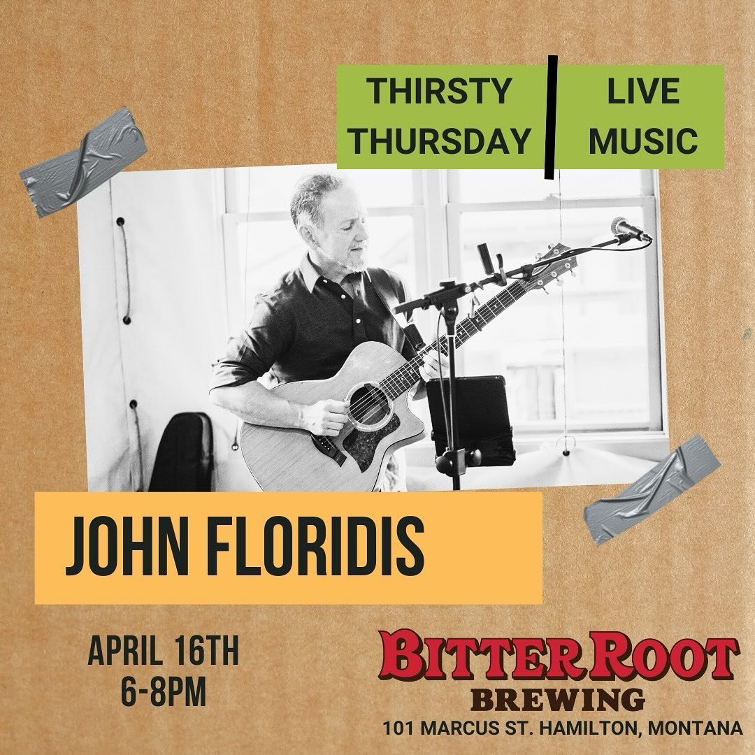 Come join us this evening for some acoustic jams with John Floridis.
.
.
.
#hamtownsfinest #supportlocal #drinklocalbeer #montanacraftbeer #thelastbestbrew #thirstythursday
