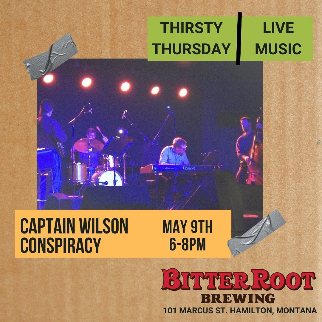 Who&rsquo;s ready to jazz up their night with Captain Wilson Conspiracy? Come hang with us this evening for a little Thirsty Thursday action.
.
.
.
#thirstythursday #jazzyvibes #hamtownsfinest #localmusic #drinklocalbeer #supportlocal #thelastbestbre