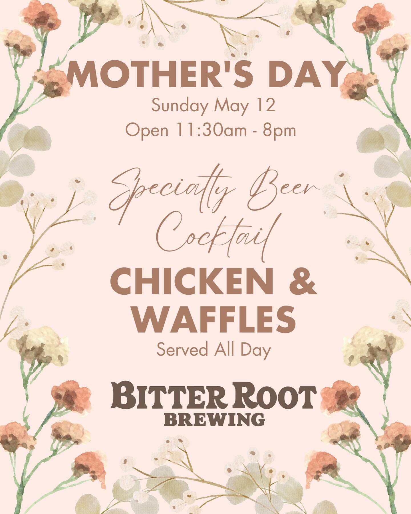 Treat your mother tomorrow down at the brewery! The chicken and waffles always a hit and we&rsquo;ve got beer cocktails  on top!
.
.
.
#loveyourmother #treatyourmother #thankyoumoms #supportlocal #supportyourmother #hamtownsfinest