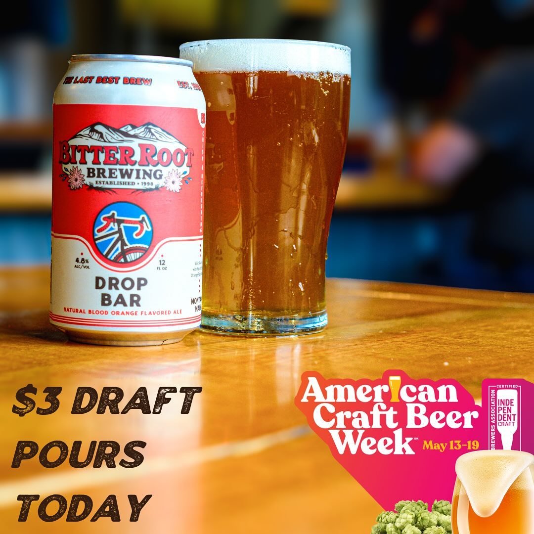 In honor of American Craft Beer Week, we&rsquo;ve got a beer on special everyday this week and some fun events to pair with. Check our story for the full weeks schedule and we&rsquo;ll see you down here to help us celebrate craft beer!
.
.
.
#craftbe